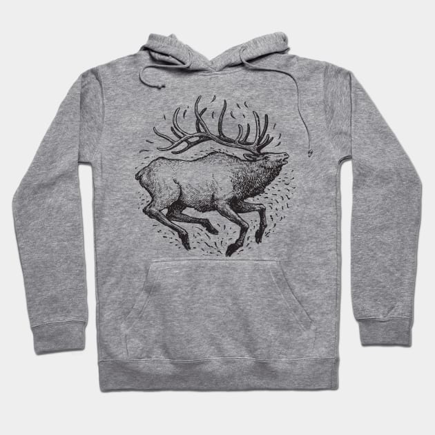 Elk Hoodie by calebfaires